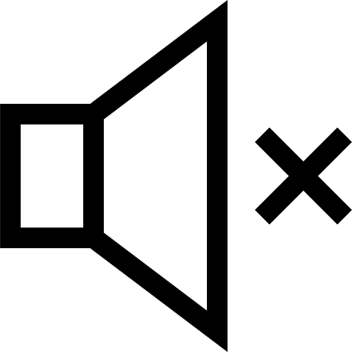 Mute multimedia option multimedia interface icon
