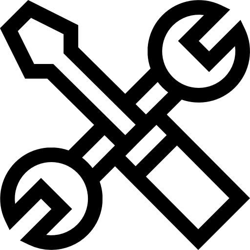 Settings improvement wrench construction and tools icon