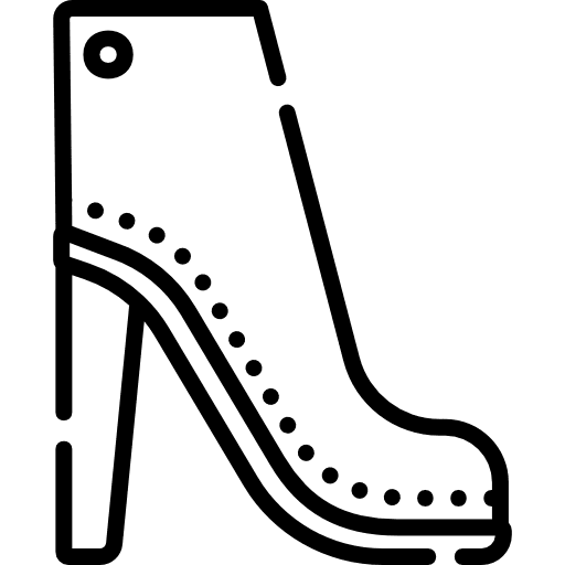 High heel footwear high heel boot icon