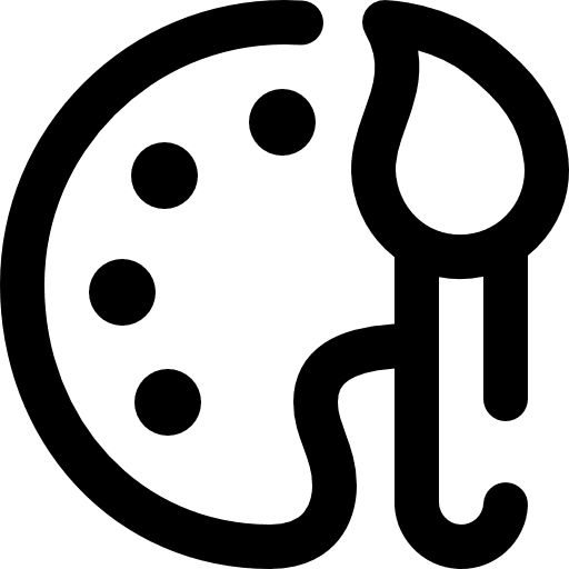 Art painting painting palette paint palette icon