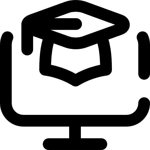 Elearning presentation education learning icon