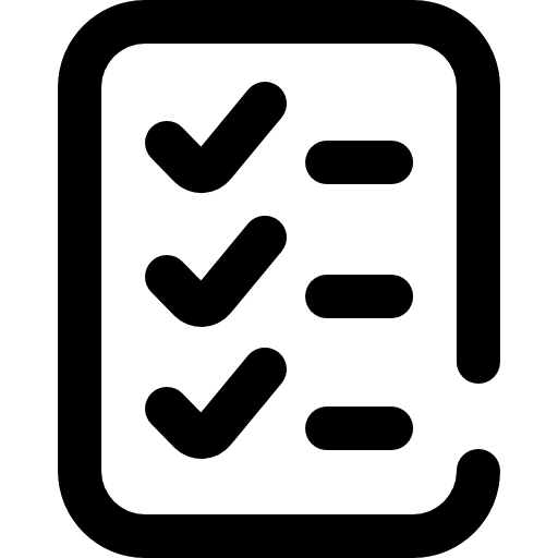 Test check list exam ui icon