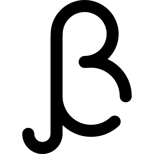 Beta beta capital letter language icon