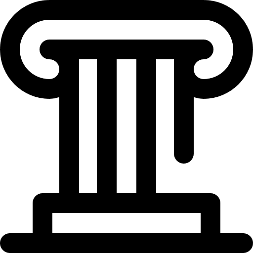 History architecture and city monuments decoration icon