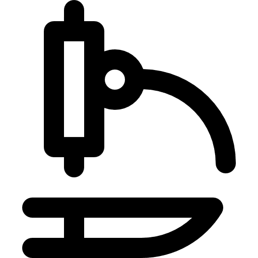 Microscope healthcare and medical lab microscope icon