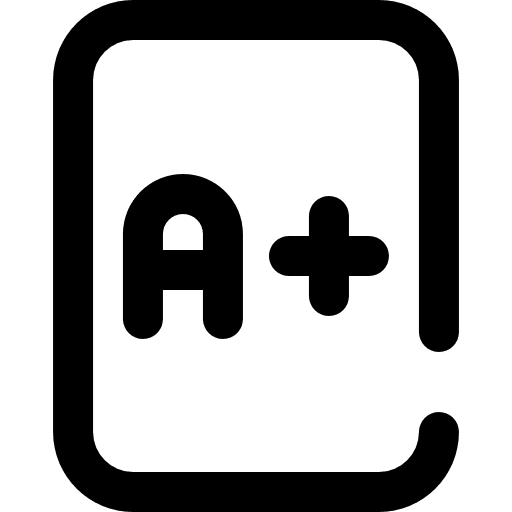 Exam exam files grades icon