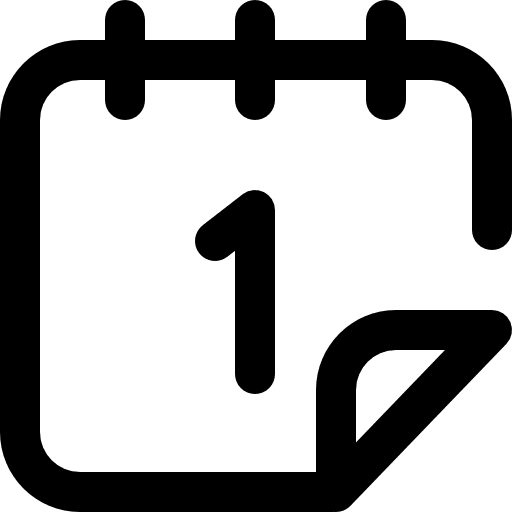 First time first calendar icon