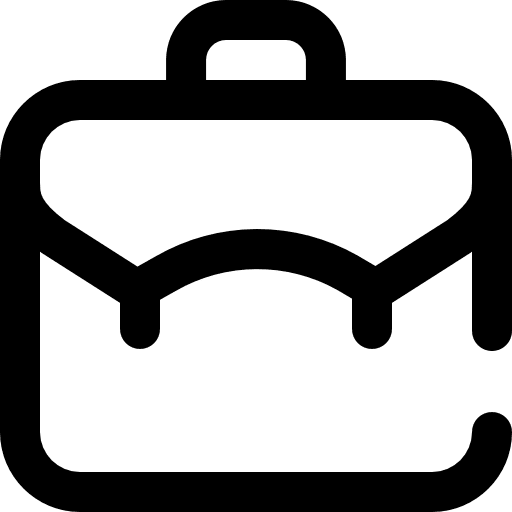 Portfolio fashion education bag icon