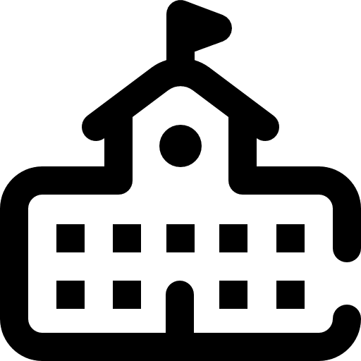 School buildings college architecture and city icon
