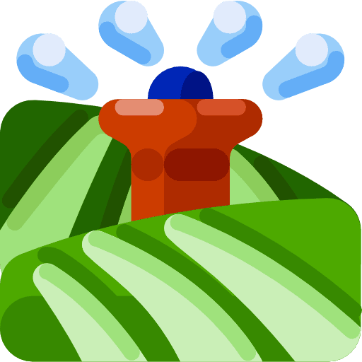 Irrigation plant ground water icon