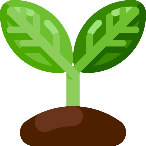 Plant leaves farming and gardening plant leaf icon