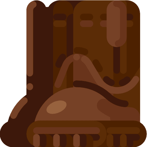 Boot footwear farming farm icon