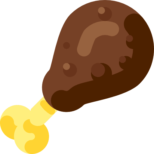 Chicken turkey food and restaurant roast chicken icon