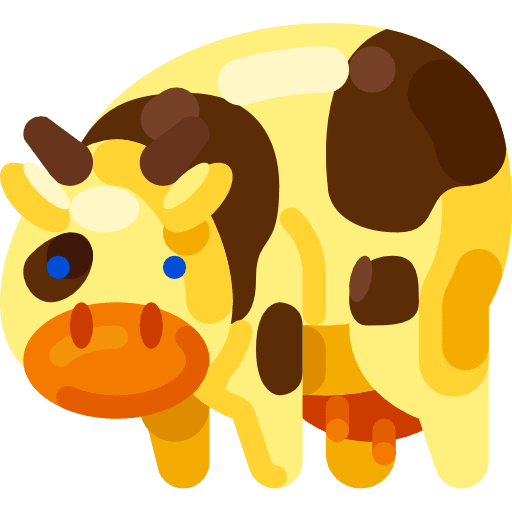 Cow farming milk cow icon
