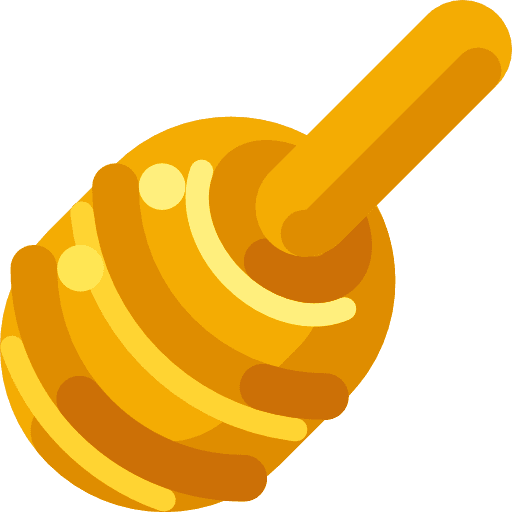 Honey food and restaurant honeycomb healthy icon