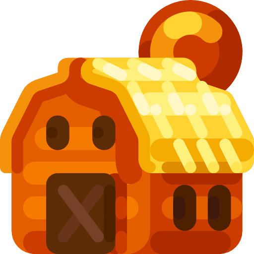 Farm farming farm house icon