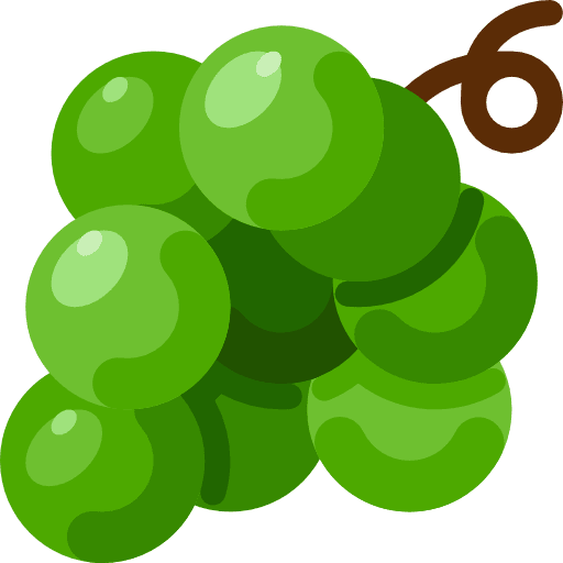 Grape food and restaurant grape farming and gardening icon