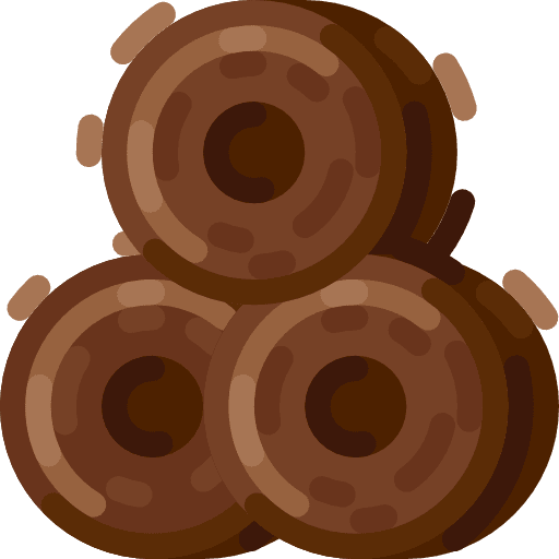 Hay hay bale farm icon