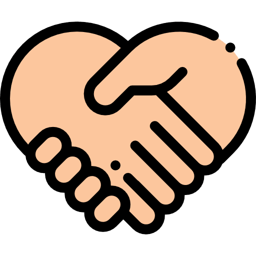 Respect hands gestures collaboration icon