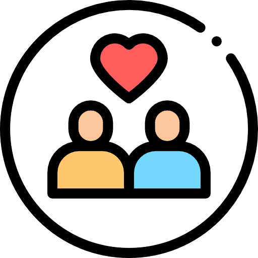 Connect friendship relationship social icon