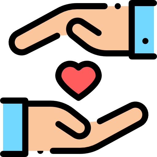 Protect friendship love and romance brotherhood icon