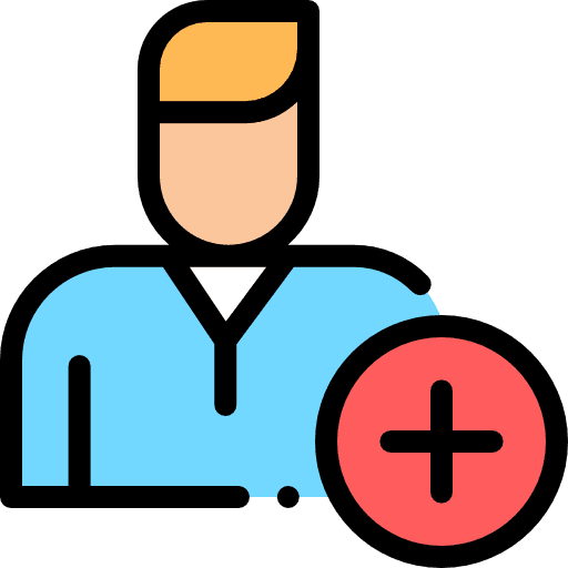 Add friend create account friend contact person icon