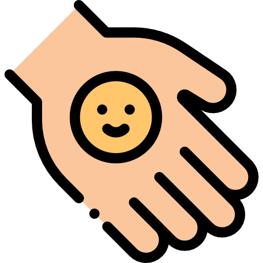 Friendly friendly happy smiley icon