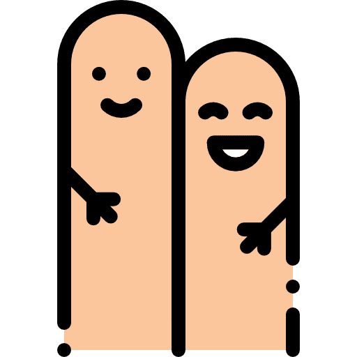 Friends friendship faces hands and gestures icon