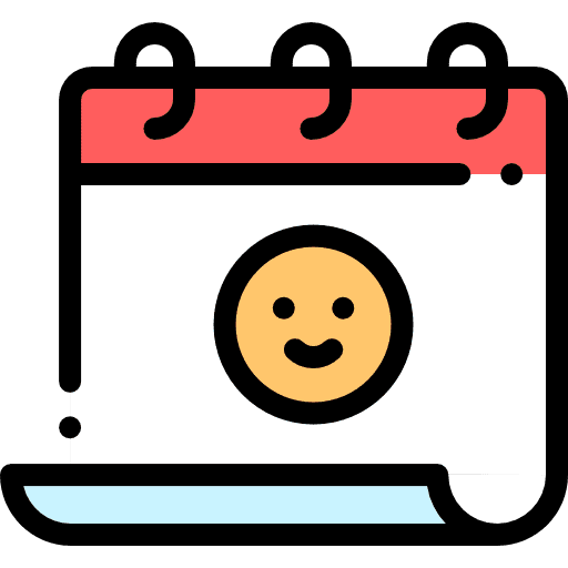 Friendship day smileys date organization icon