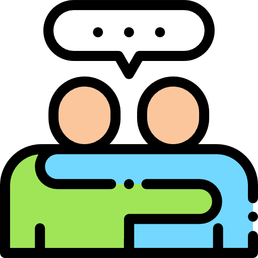 Friendship people communications chat icon