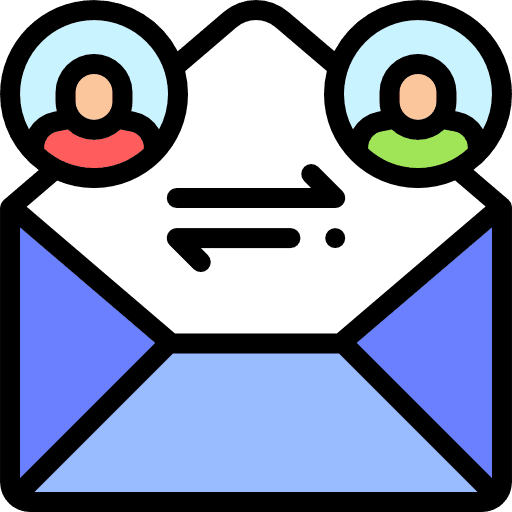 Mailing correspondence user mailing icon