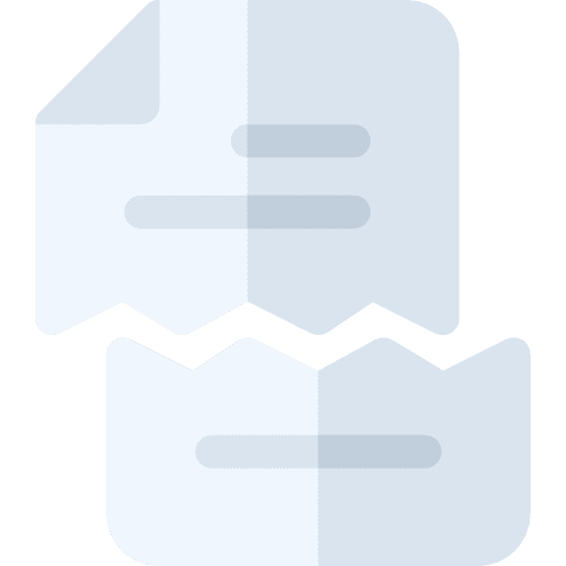 File broken archive document icon