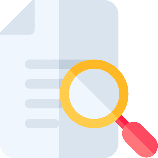File files and folders document search icon