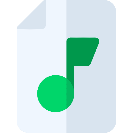 Audio file interface file audio file icon