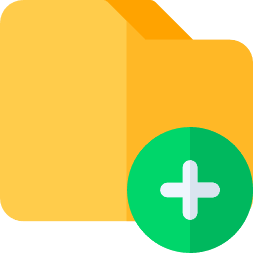 Folder file storage office material data storage icon