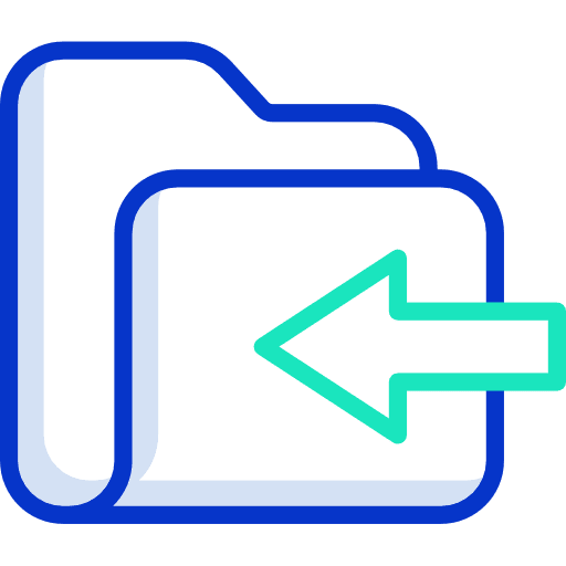 Folder folder received receive icon