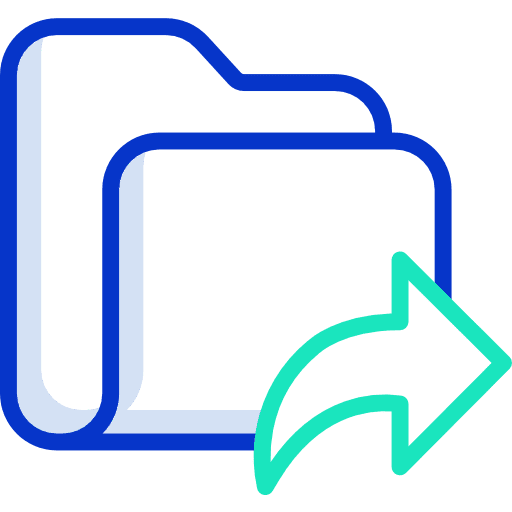 Folder next document folder icon