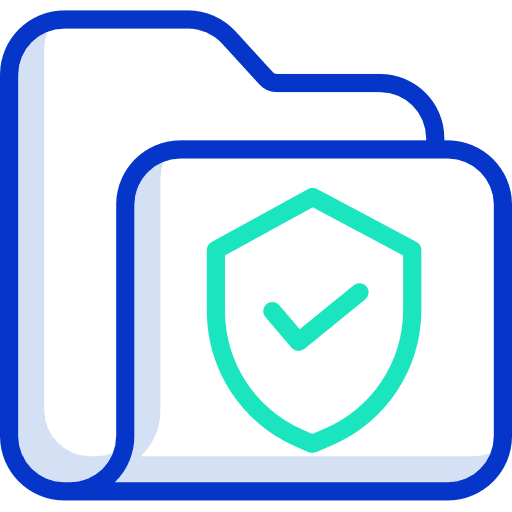 Folder archive security document icon