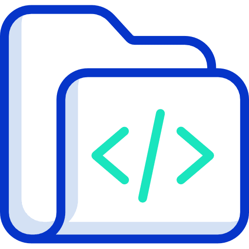 Folder coding folder archive icon