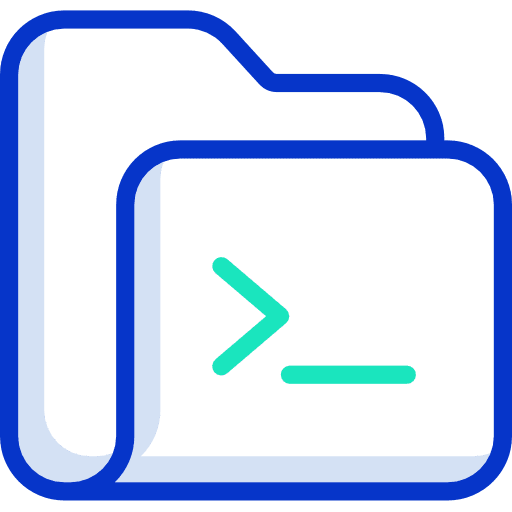 Folder code interface files and folders icon