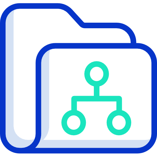 Folder data storage storage file storage icon