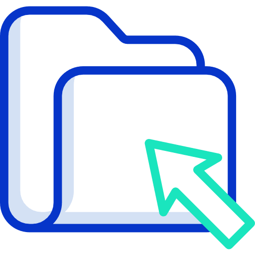 Folder click clicking folders icon