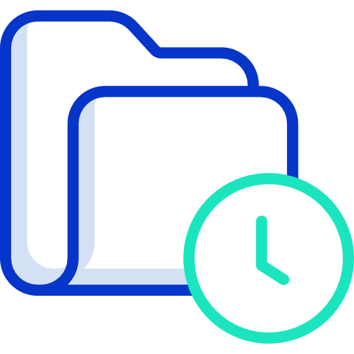 Folder clock folder pending icon