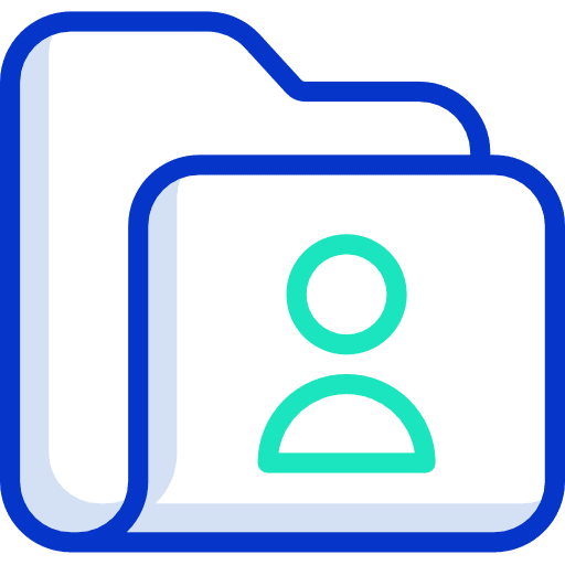 Folder female files and folders social media icon