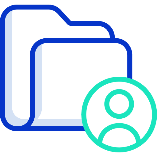 Folder office material worker cabinet icon