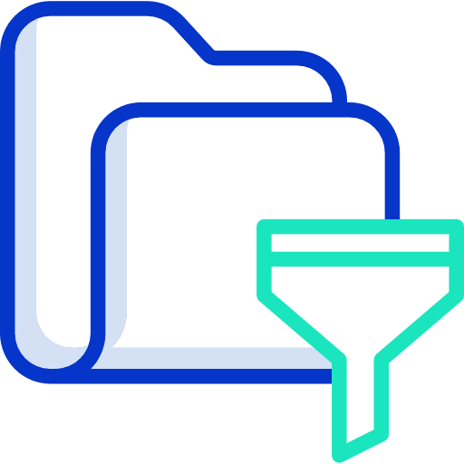 Folder files and folders file storage filter icon