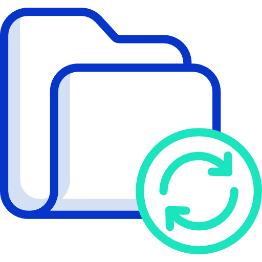 Folder files and folders refresh folder icon