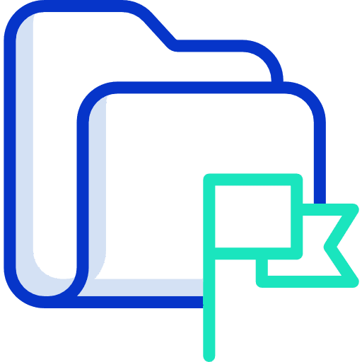 Folder flag file storage files and folders icon