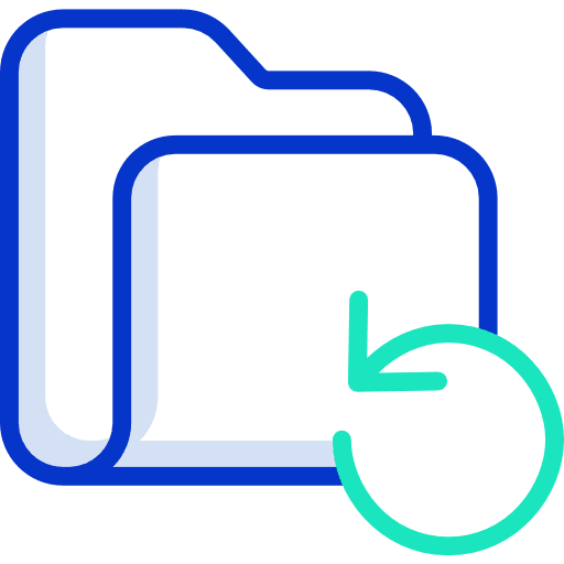 Folder interface office material storage icon