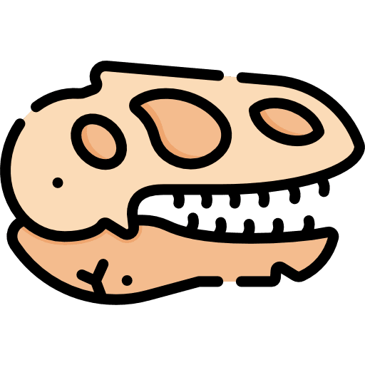 Fossil petrified deposit animals animal icon